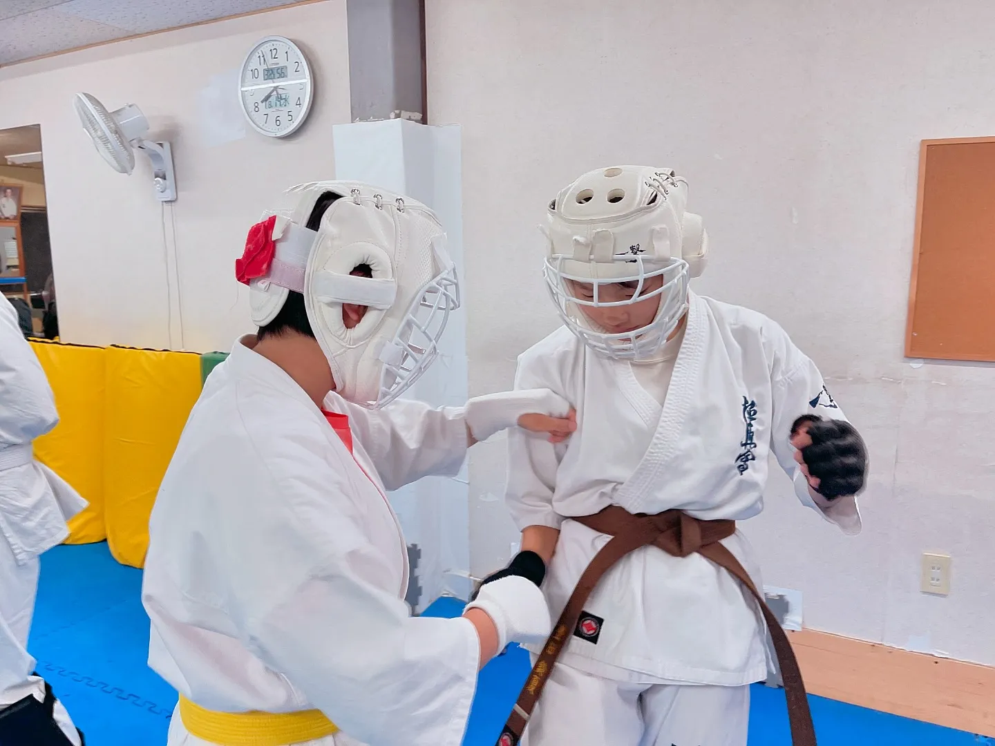 練習組手会で頑張った木村君！