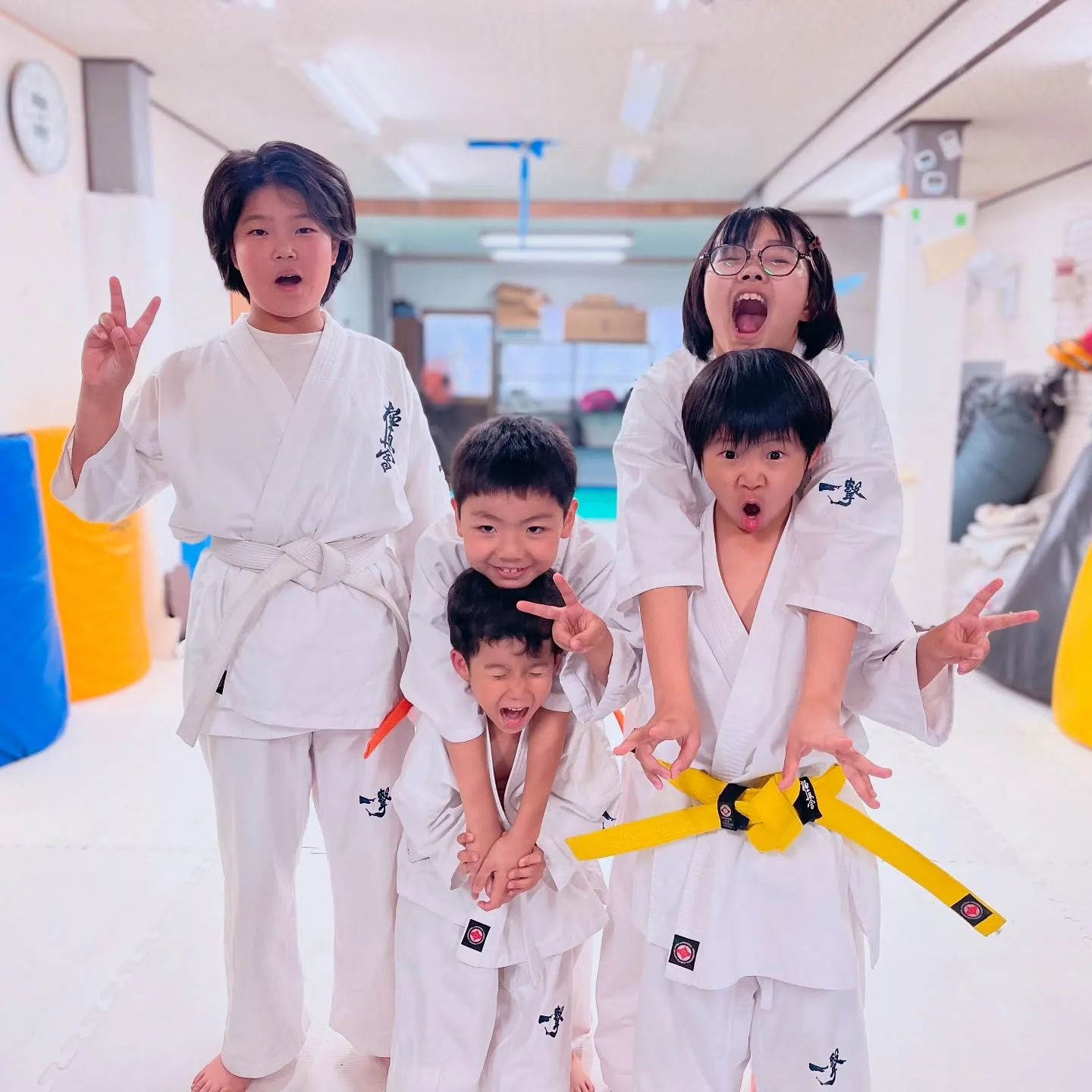 稽古前の一コマ