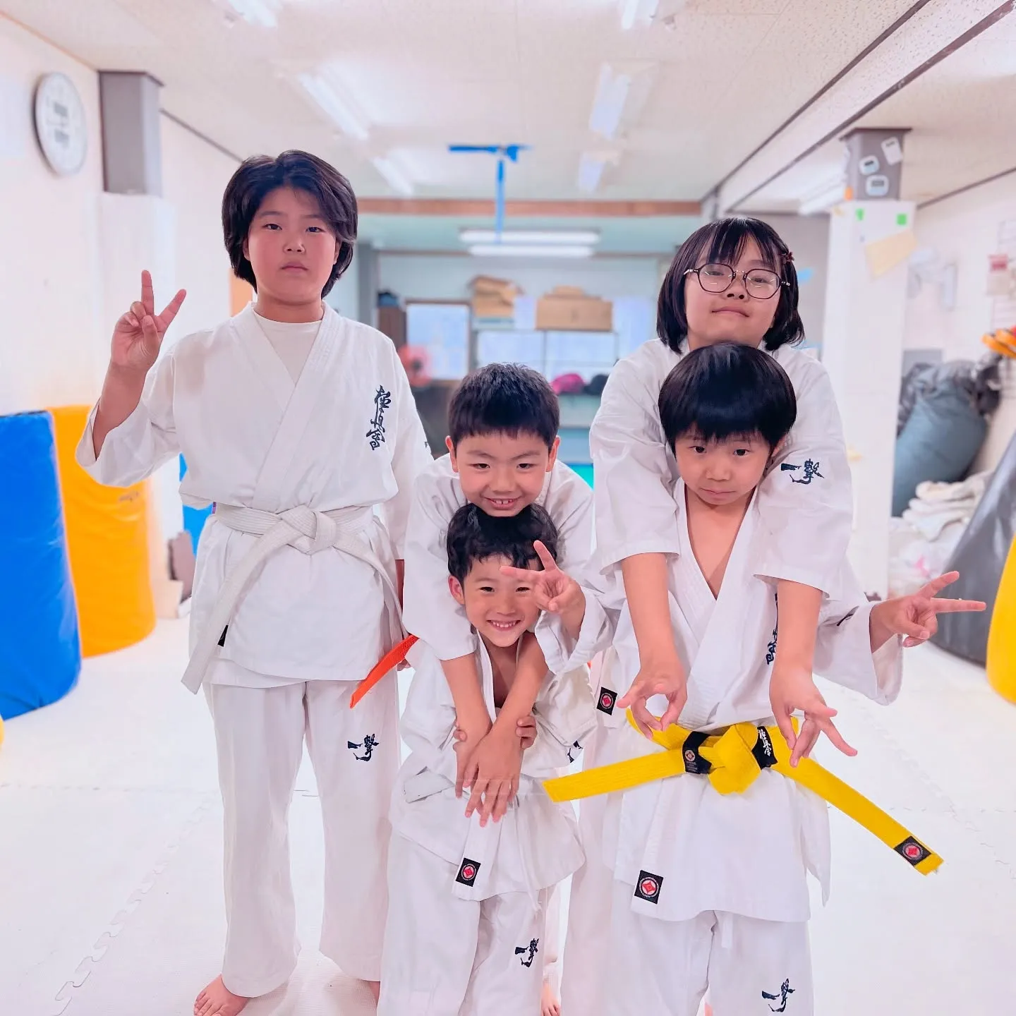 稽古前の一コマ