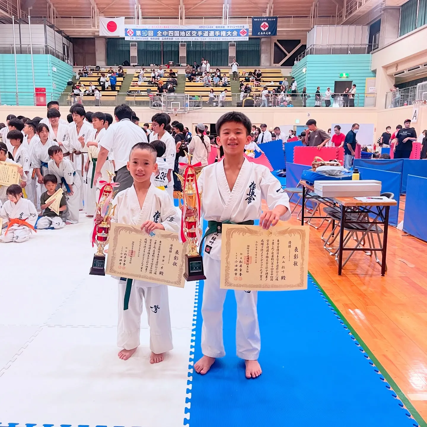 昨日は広島で全中四国大会でした！