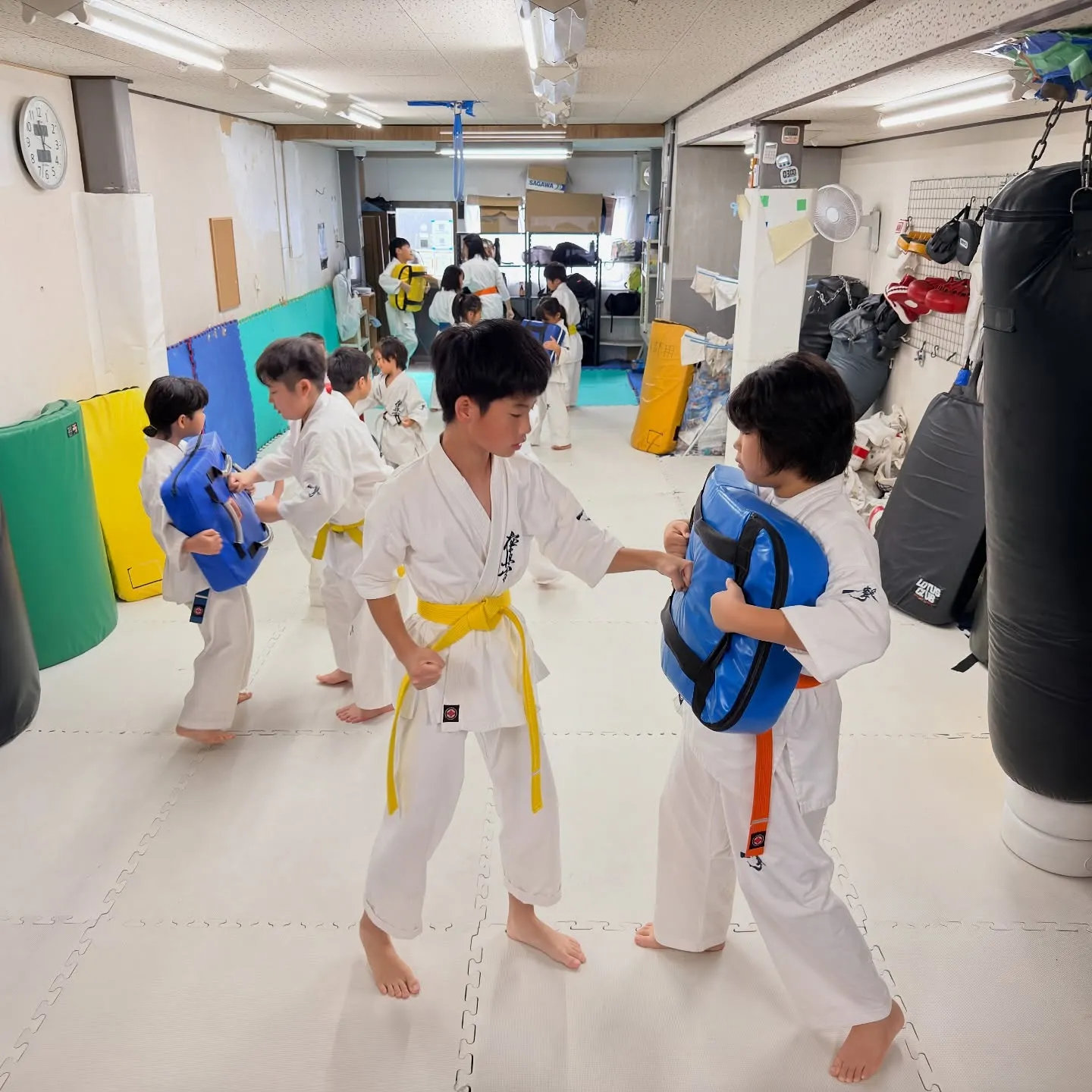 お昼のクラスを開始しましたは嘘ですが、今日は昼に稽古しました...