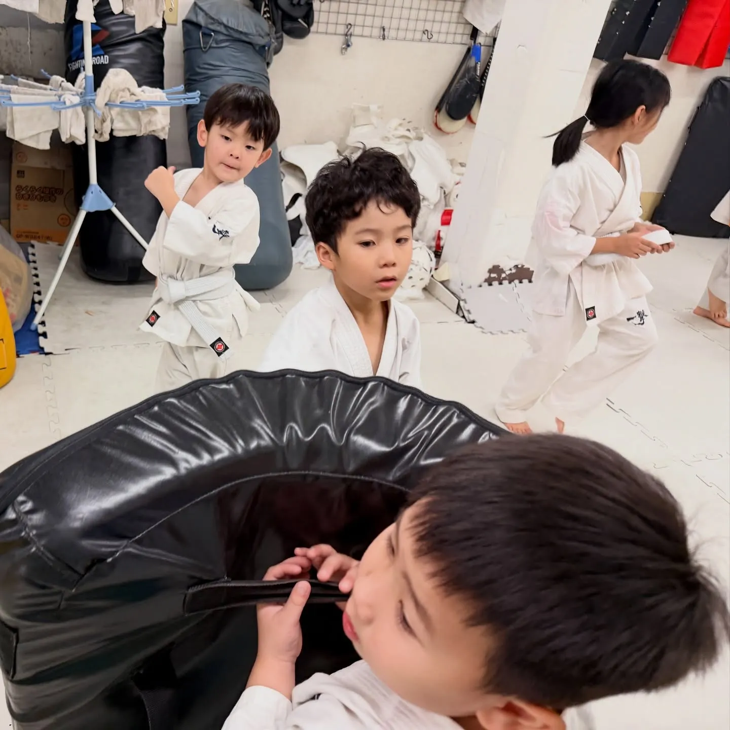 雨の中頑張りました!