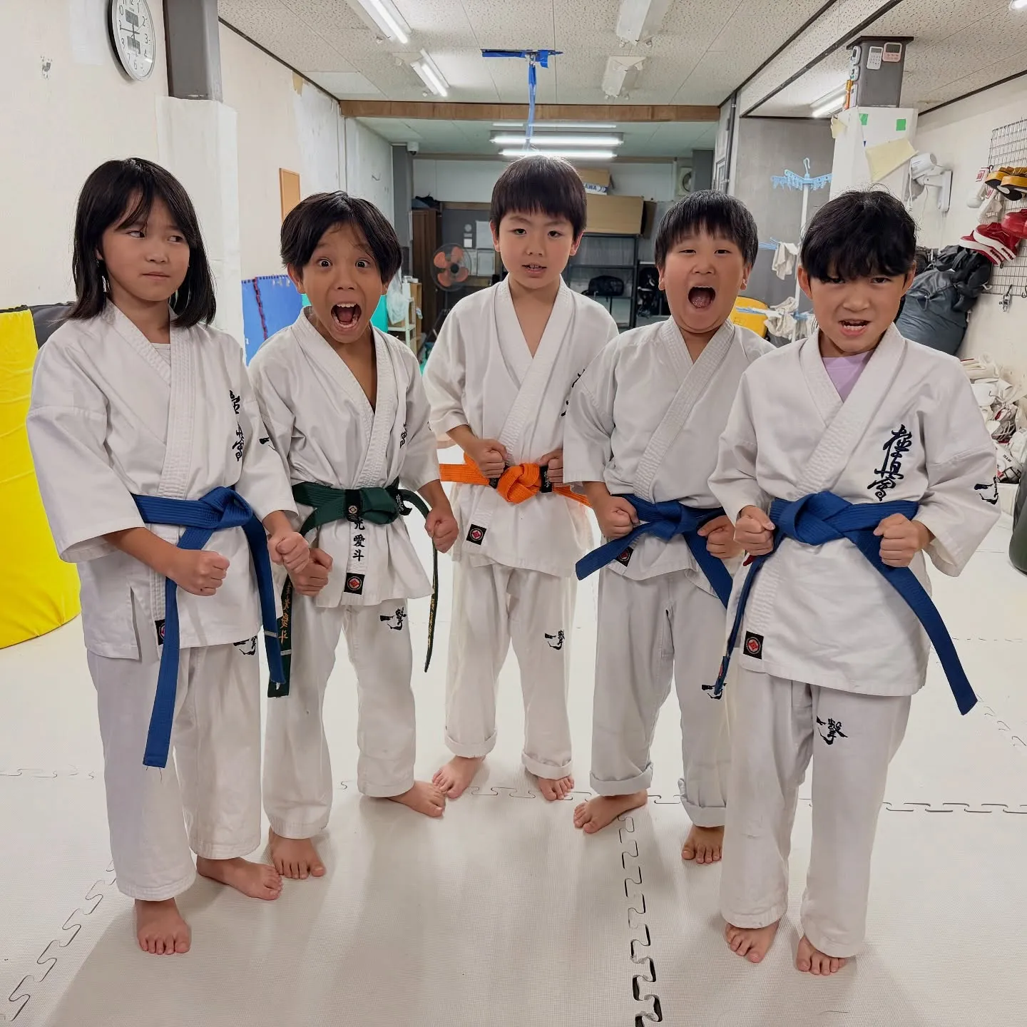 稽古開始30分前からみんなで型してました！