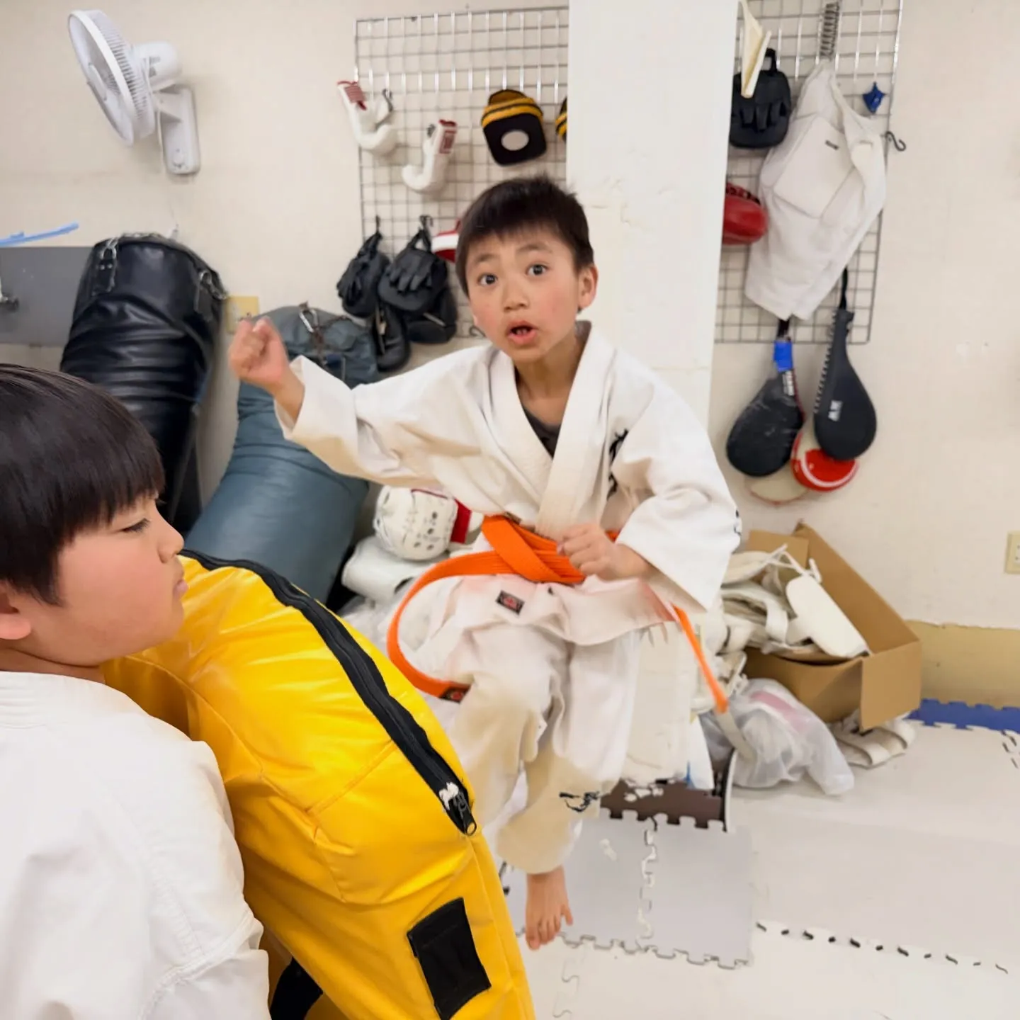 寒さに負けずに稽古頑張りました！