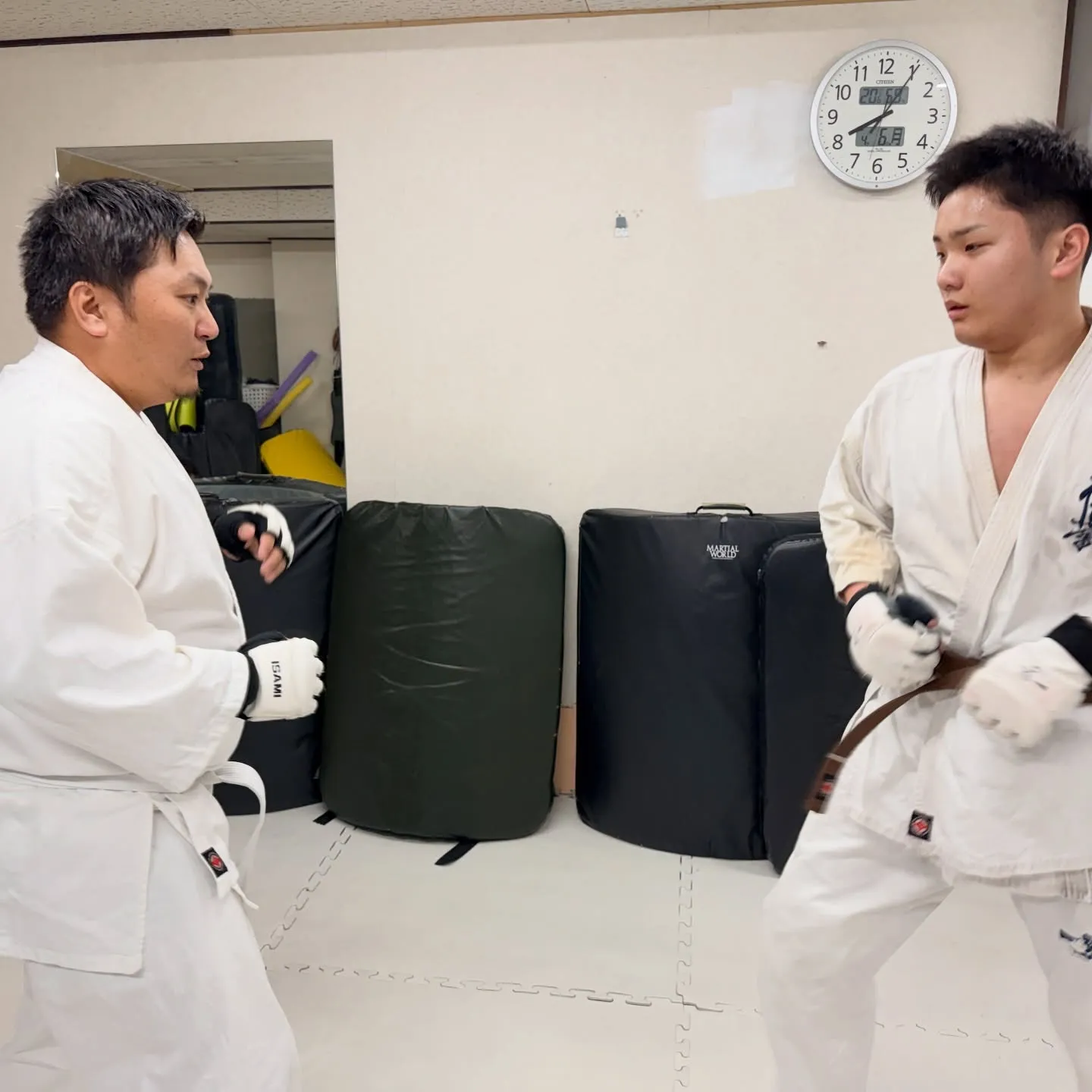 今日はこの春から近大生になった18歳が体験に来てくれました！