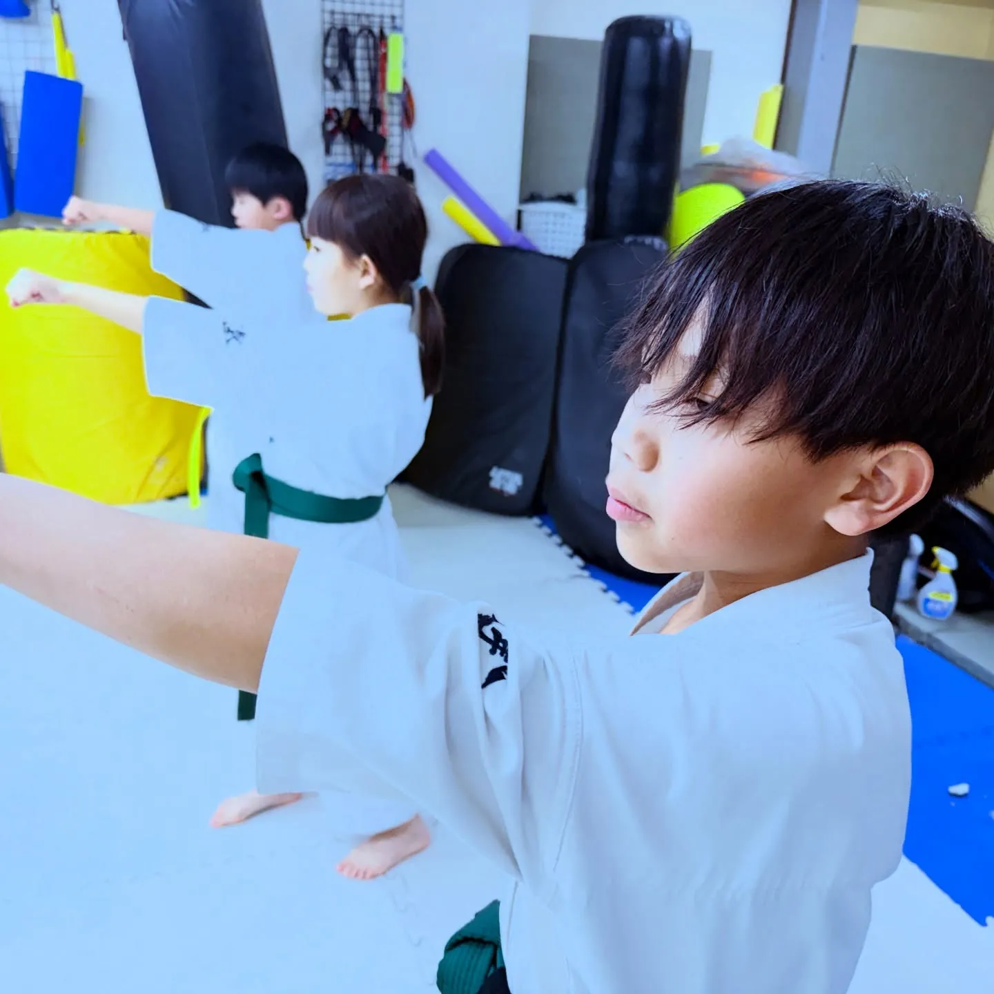 雨の中よく頑張った！押忍！