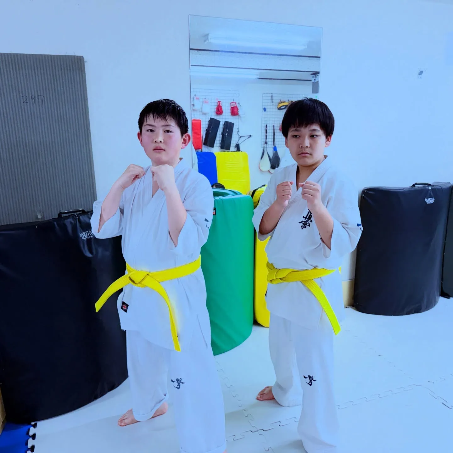 中学生！大雨の中稽古来ました！