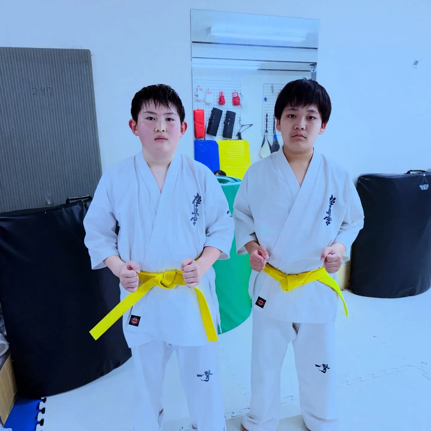 中学生！大雨の中稽古来ました！