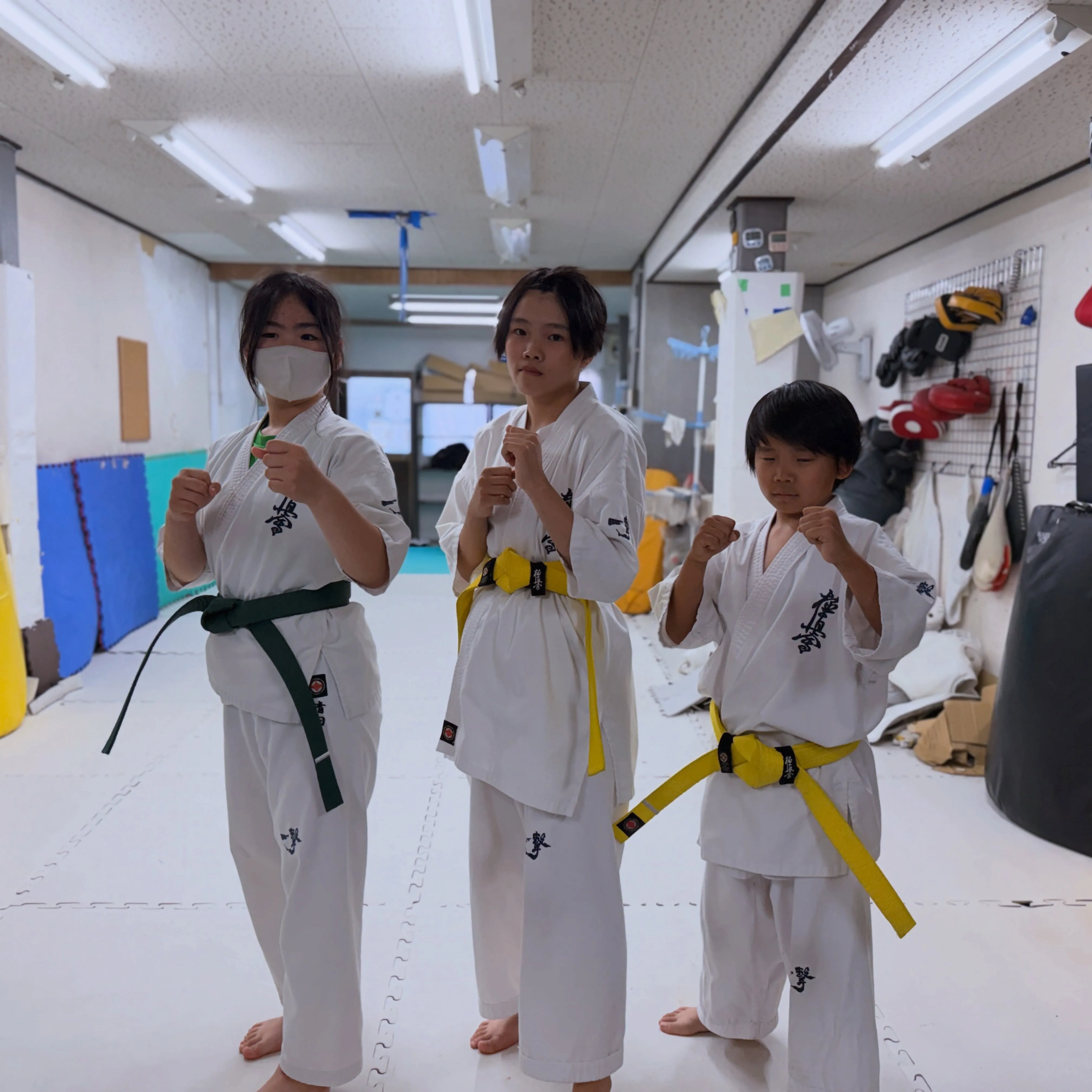 稽古前の道場生！