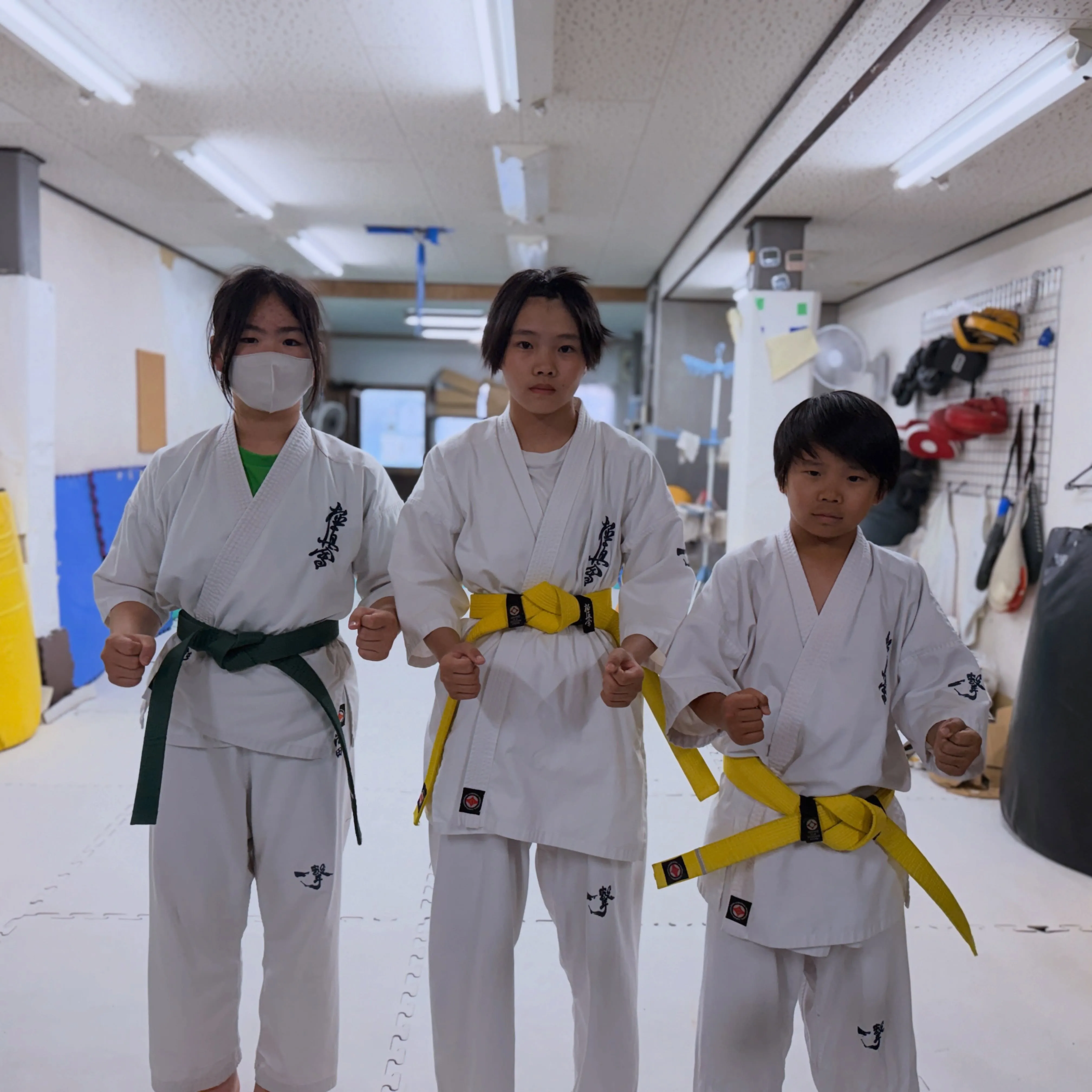 稽古前の道場生！